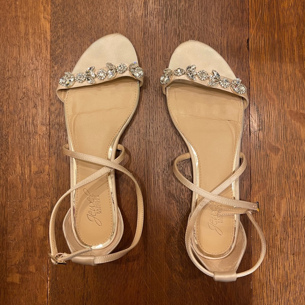 Jewel Badgley Mischka Tessy Embellished Sandal (Women) 11W Item #5535011